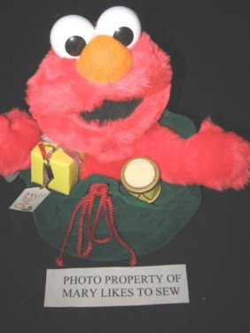 Sesame street Christmas Elmo Telco Motionette display figure only not a toy NWT