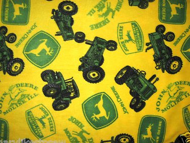 John Deere Historical Tractors yellow Licensed handmade fleece baby blanket 