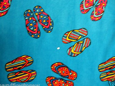 Image 0 of Beach sandle flip flop Fleece Blanket  