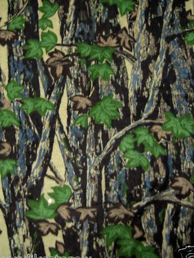 Camouflage trees hunter Fleece blanket for father's day 