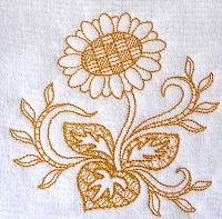 Thumbnail of Sunflower Toile towel