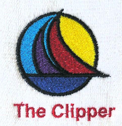 Thumbnail of Abstract Sailing towel Sail boats add name Nautical