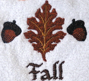 Thumbnail of Fall Leaves towel Seasonal towel