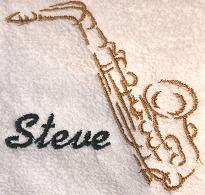 Thumbnail of Saxophone towel Personalized Music
