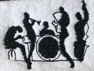 Thumbnail of Jazz Blues Music Band Towel Musical Bath Decor personalize