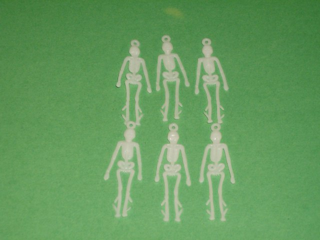Thumbnail of Set Of 6 White Plastic Skeletons