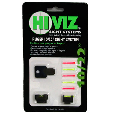 Thumbnail of HIVIZ 10/22 fiber optic sights - Front and rear combo sights