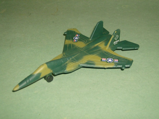Thumbnail of Camo Green Plastic HO Jet Fighter Airplane