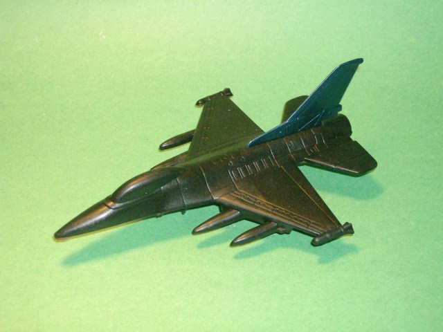 Thumbnail of HO Scale Black Plastic Large Modern Jet Fighter