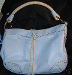 United Colors of Benetton Blue Leather Hobo Tote Bag NWOT :  new classic treasures benetton united colors of benetton