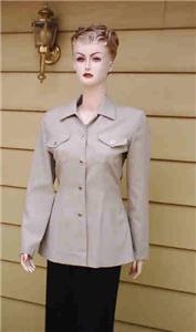 MY MICHELLE LIGHT TAUPE GRAY BLAZER 9 10 NWOT :  blazer taupe winter taupe beige
