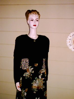 Floral Black Dress Velvet Bolero Jacket 14 :  floral jacket black outfit