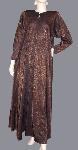 Copper Metallic Lounger Tall Maternity SAKS :  lingerie zippered robe apparel maternity long sleeves robe