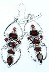 Garnet Earrings Gemstone Sterling Silver from classiquetreasures.org