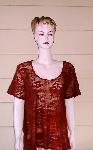 Beautiful Burgundy Color Lace Big Shirt Size 1X Beautiful Burgundy Color Lace Big Shirt Size 1X