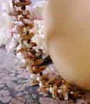Pearl Bracelet Gold Bronze White 7'' BIWA Stick Pearls :  pearl classy classic treasures pearl bracelet
