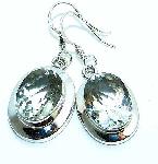 GREEN AMETHYST EARRINGS FACETED 50 CT TW GEMSTONE :  gemstone jewellery green stone large amethysts