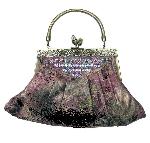 Victorian Vintage Style Purse Jeweled Frame Pink :  beads twist lock purse bag classic treasues