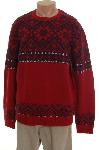 Nautica Mens Red Sweater Ski Pullover Size XL NWT : norwegian wool ski pullover red fox classic treasures