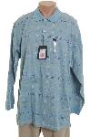 Mens Apparel - Mens Apparel - Greg Norman Mens Blue Long Sleeves Shirt Top L NEW NWT :  light blue greg norman classic treasures mans
