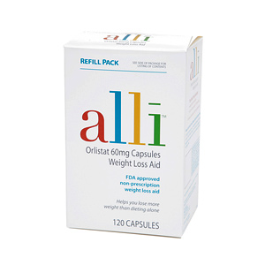 Thumbnail of Alli Diet Pill Orlistat 60 mg Weight Loss Refill Pack Capsules 120 Lowest Price 