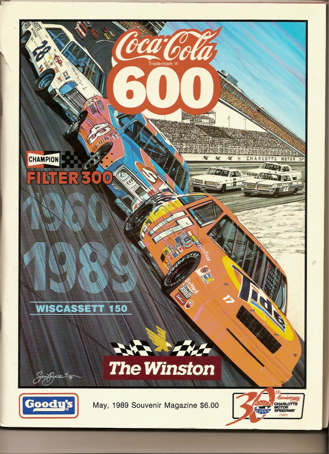 Thumbnail of 1989 Coca Cola 600 Program Nascar Darrell Waltrip Win