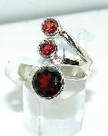 Genuine garnet gemstone ring sterling silver jewelry Genuine garnet gemstone ring sterling silver jewelry