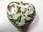 Jewelry box butterfly heart shaped porcelain butterflies :  jewelry box butterfly betterflies ring accessories