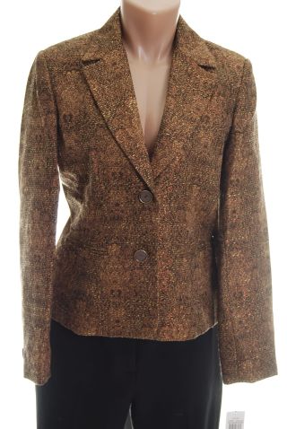 Rafaella Blazer 6P Jacket Bronze NWT new :  formal woman petite petite women classy