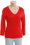 Rafaella Silk Red Shirt Top S Petite NWT :  new apparel petite rafaella