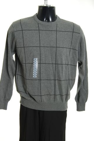 Spring Mercer Mens Sweater Top Light Gray L NWT