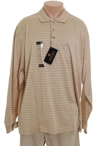 Donald Trump Mens Tan Shirt Top XL NWT new :  polo mensa apparel clothes men classic treasures