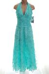 Blondie Nites Aqua Blue Dress 11 Evening Gown new Bernell from classiquetreasures.org