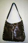 Adrienne Vittadini Purse Brown Leather Shoulder Bag