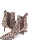 Ankle Boots Animal Print 8 B Heels Stuart :  animal new in box boots ankle boots