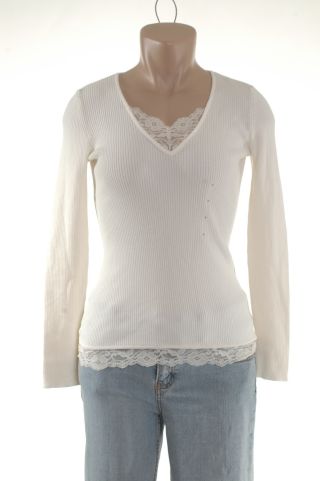 Liz Claiborne Ivory Shirt Top L Petite NWT new : petite large new off-white apparel ivory