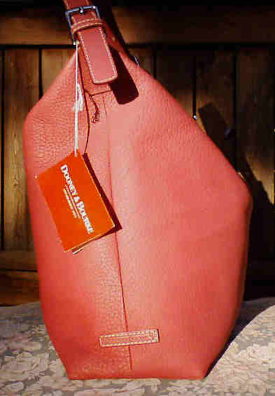 Dooney & Bourke Huge Pink Leather Bag Purse Sac NWT Registration Card