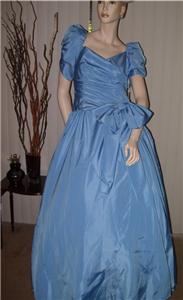 Light Blue Prom Dress Evening Gown Never Worn Vintage New :  blue dress entree ball classictreasures