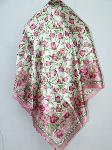 Silk Scarf Tulip Flowers Floral Pink Gift New :  woman tulips pink tulips classic treasures