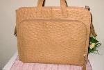 Ghibli Ostrich Embossed Leather Laptop Bag Briefcase Office Tote from classiquetreasures.org