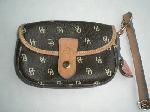 Dooney & Bourke Wristlet Wallet Leather Auth Tag New : bourke leather handbag purse dooney bourke classictreasures