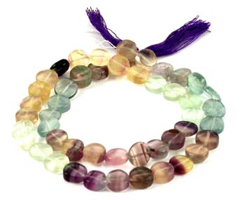 Fluorite Gemstone Beads 6 mm 15 Inches Strand Candy Color