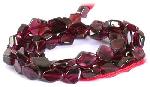 Gemstone Beads - Garnet Gem Beads - Garnet Gem Beads Hexagon Shape Natural Mozambique 15'' Strand from classiquetreasures.org