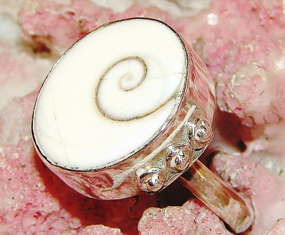 Shiva Shell Ring 6.5 Sterling Silver 925 gemstone jewelry Shiva Shell Ring 6.5 Sterling Silver 925 gemstone jewelry