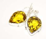 Earrings - Earrings - Citrine earrings gemstone jewelry dangle sterling silver :  gemstones sterling silver citrine dangles