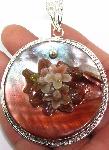 Cameo carving and flower pendant silver jewelry :  floral jewelry cameo jewellery
