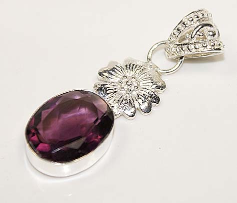 Amethyst gemstone pendant silver jewelry :  gemstones jewelry jewellery classictreasures