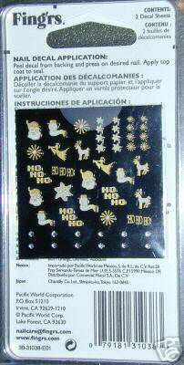 Holiday nail art gift set 74 pieces new package