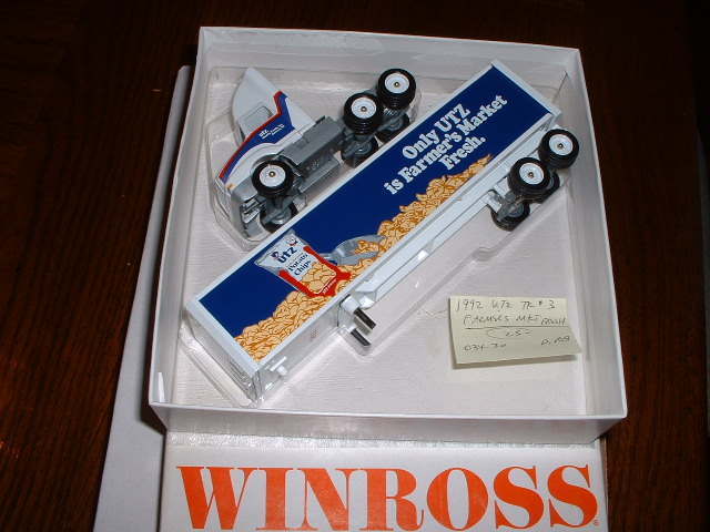 UTZ CHIPS Truck 3..Farm Market Fresh..1992 Winross