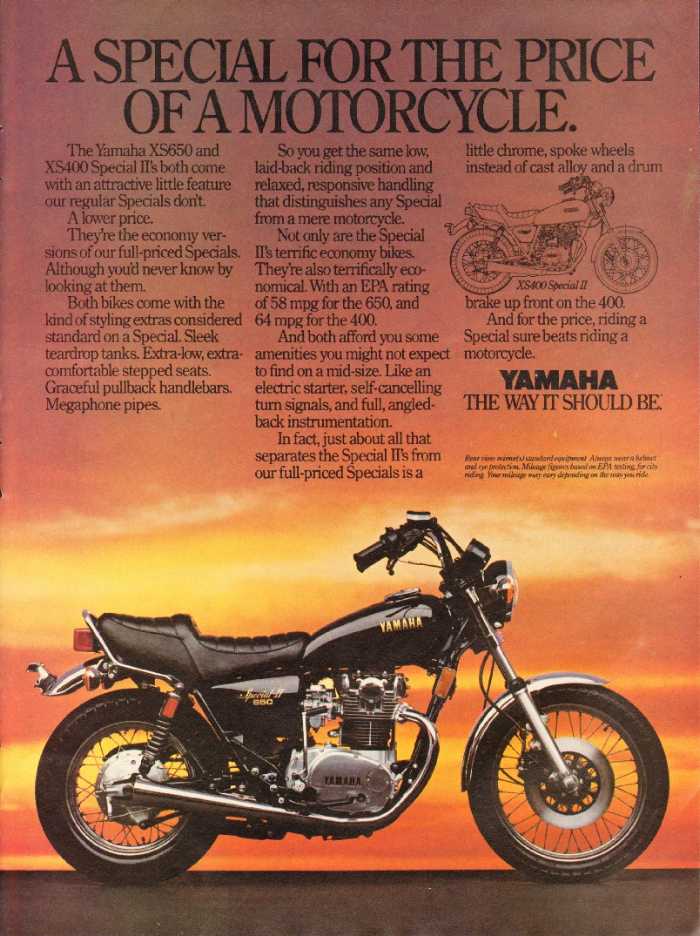1981 yamaha 650 special